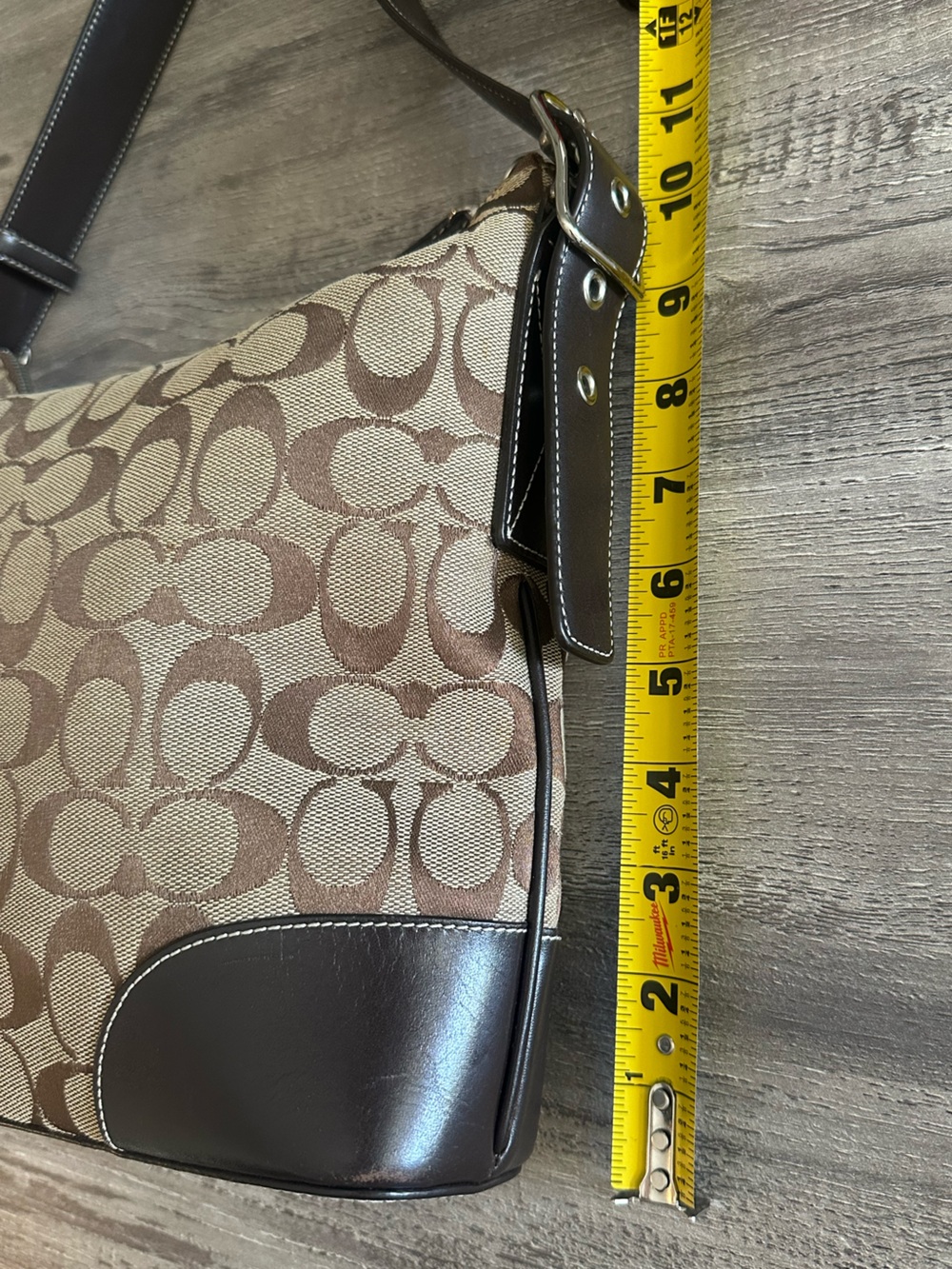 Signature Canvas Crossbody with Leather Trim - Picture 8 of 8